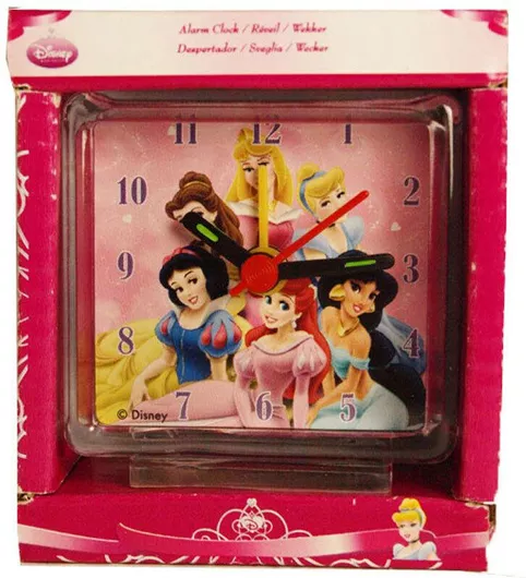 Μουσικό Κουτί Πριγκίπισσες της Disney Ρολόι Επιτραπέζιο 6cm