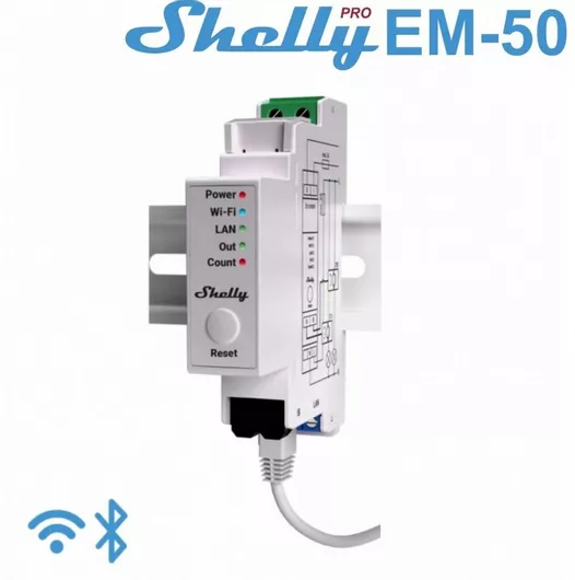 Αναλυτής Ενέργειας Ηλεκτρολογικού Πίνακα Shelly Pro EM-50