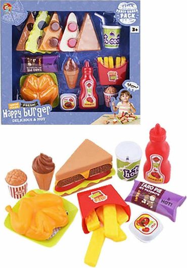 Παιχνίδι Μίμησης ToyMarkt Happy Burger για 3+ Ετών 21τμχ