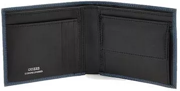 Ανδρικό Πορτοφόλι Guess Δερματίνη Μαύρο