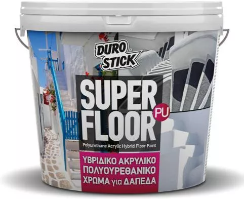 Χρώμα Durostick Super Floor Pu Υβριδικό Ακρυλικό Πορτοκαλί 3lt ΧΡΣΦΠΚΕ03