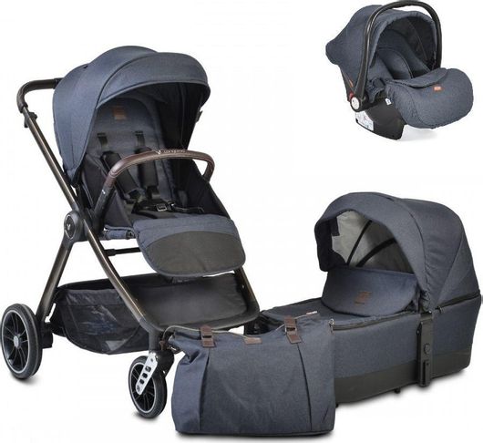 Πολυκαρότσι Cangaroo 3 σε 1 από Νεογέννητα Navy Μπλε