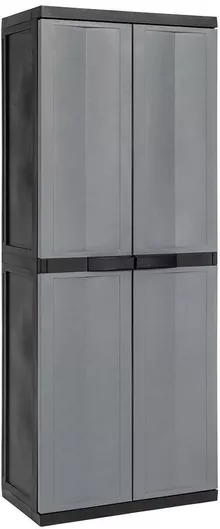 Ντουλάπα Δίφυλλη Trend Midi 202 Πλαστική με 3 Ράφια 65x37x165cm