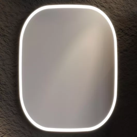 Καθρέπτης Μπάνιου Led από MDF 60x80cm Γκρι