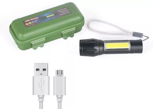 Φακός Επαναφορτιζόμενος LED Αδιάβροχος Διπλής Λειτουργίας Q5