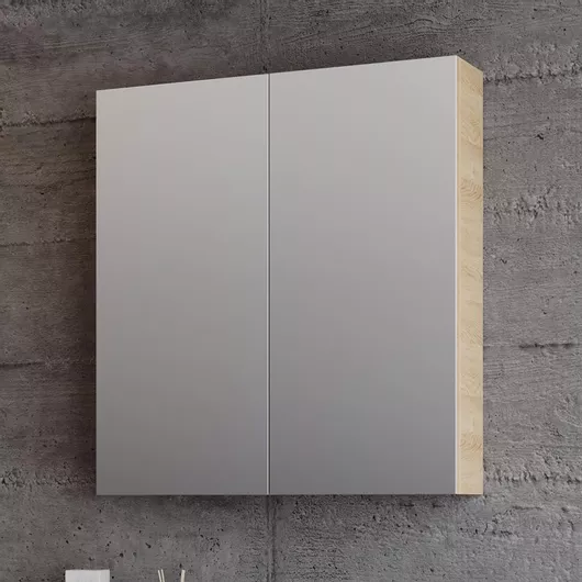 Καθρέπτης Μπάνιου από MDF με Ράφι 60x14cm