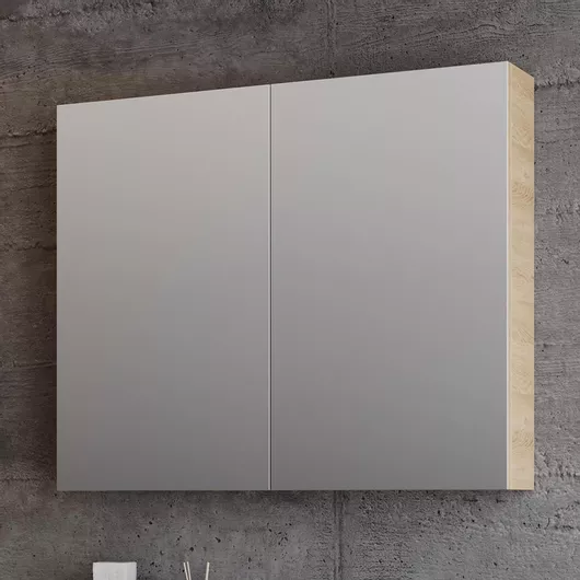 Καθρέπτης Μπάνιου από MDF με Ράφι 80x14cm