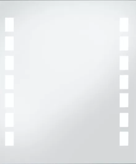 Καθρέπτης Μπάνιου vidaXL Ορθογώνιος Led από Μέταλλο 50x60cm