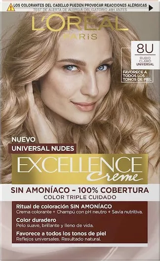 L'Oreal Paris Excellence Creme Βαφή Μαλλιών 8U Light Blonde