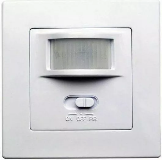 Διακόπτης Τοίχου Vito Χωνευτός Αισθητήρας Κίνησης με Πλαίσιο Λευκός