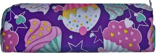 Κασετίνα Justnote Cupcake 702955 Βαρελάκι με 1 Θήκη Μοβ
