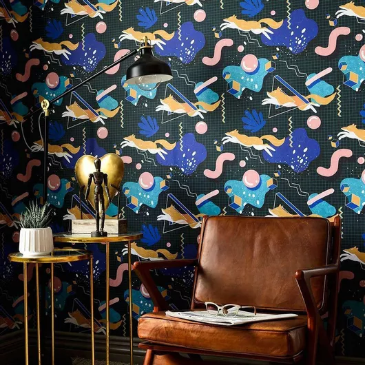 Ταπετσαρία Τοίχου Μ300xΠ300cm Μαύρη