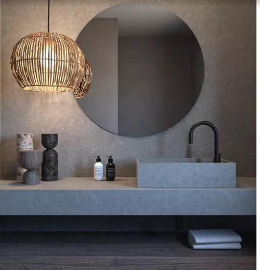 Καθρέπτης Μπάνιου Karampasis Circle Στρογγυλός 110x110cm