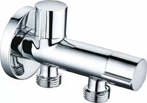 Διακόπτης Μπιντέ Interflex Double Valve Επιτοίχιος Ασημί