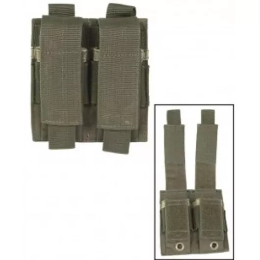 Mil-Tec Double Pistol Magazine Pouch Olive