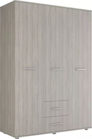 Παιδική Ντουλάπα Simple Τρίφυλλη Nordic 134.6x52x190cm