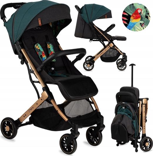 Καρότσι Μωρού Momi από 6 Μηνών Πράσινο