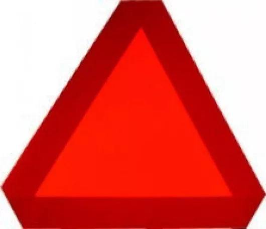 CE Αυτοκόλλητο Βινυλίου 'Τρίγωνο Βραδυπορείας' 30x30cm 3M (3.914-Α412)