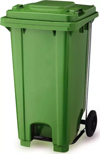 Κάδος Απορριμάτων Viosarp Τροχήλατος Πλαστικός 120lt Πράσινο