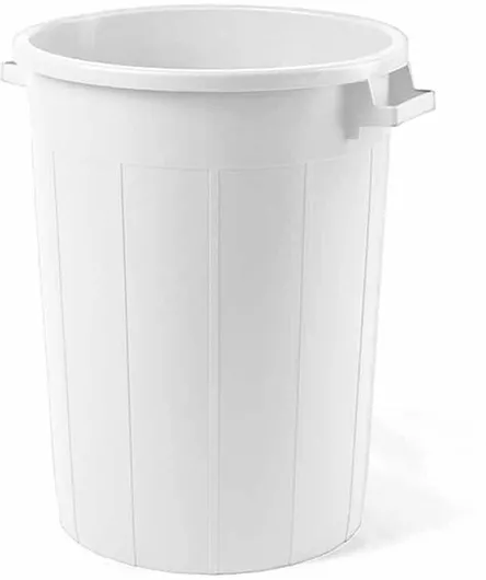 Κάδος Απορριμάτων Πλαστικός 120lt Λευκό