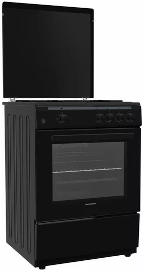 Κουζίνα Heinner HFSC-V60BK 65lt με Εστίες Υγραερίου 85x60x60cm