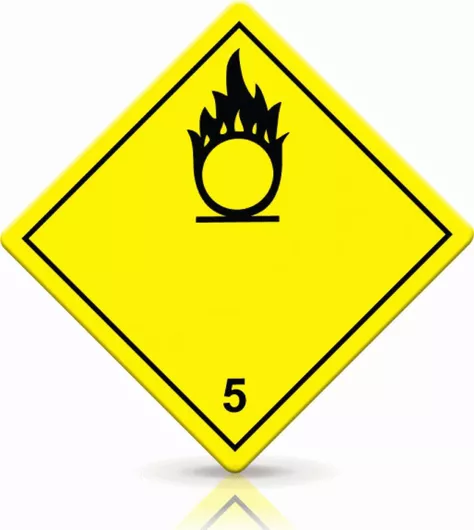 CE Σήμανση Adr Κλάση 5 23x23cm (5.405-5)