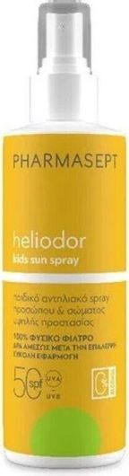 Παιδικό Αντηλιακό Pharmasept Αδιάβροχο Heliodor SPF50 σε Σπρέι 165ml