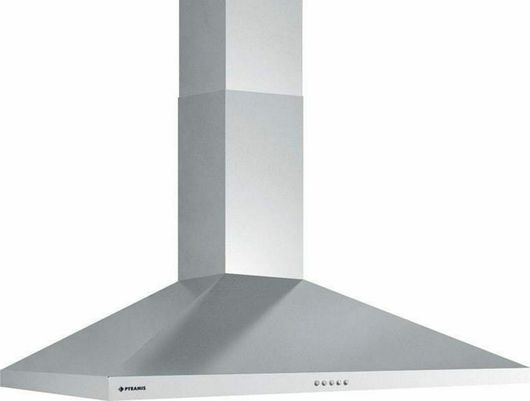 Απορροφητήρας Pyramis Ecoline Τετράγωνος Καμινάδα 60cm Inox
