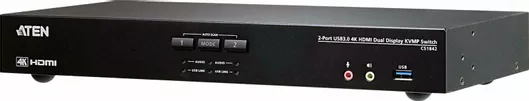 Aten CS1842 2-Port USB 3.0 4K HDMI Dual Display KVMP Switch