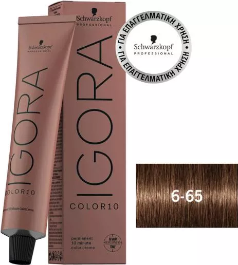 Schwarzkopf Igora Color10 Βαφή Μαλλιών 6-65 Ξανθό Σκούρο Μόκα 60ml