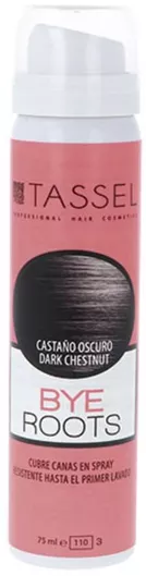 Eurostil Bye Roots Προσωρινή Βαφή Μαλλιών σε Spray Dark Chestnut 75ml