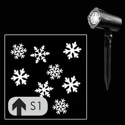 Χριστουγεννιάτικος Προβολέας Factory LED Ρεύματος IP44 Εξωτερικού Χώρου