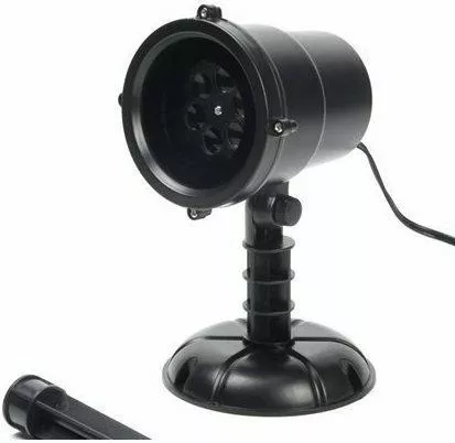 Χριστουγεννιάτικος Προβολέας LED Ρεύματος IP44 Εξωτερικού Χώρου με 4 Εφέ
