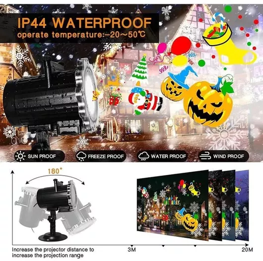 Χριστουγεννιάτικος Προβολέας Laser LED