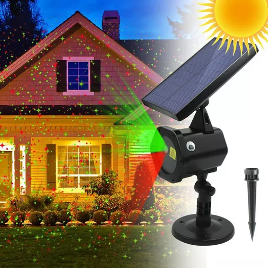 Χριστουγεννιάτικος Προβολέας Ηλιακός IP65 Εξωτερικού Χώρου