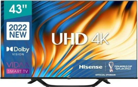 Hisense Smart Τηλεόραση 43" 4K UHD LED A63H HDR 202243A63H