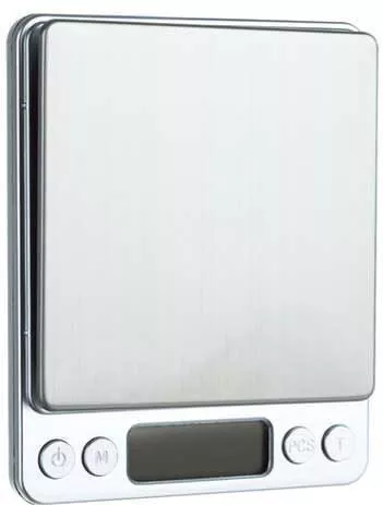 Ζυγαριά Κουζίνας AT00010875 Ψηφιακή 0.01gr/0.5kg Ασημί