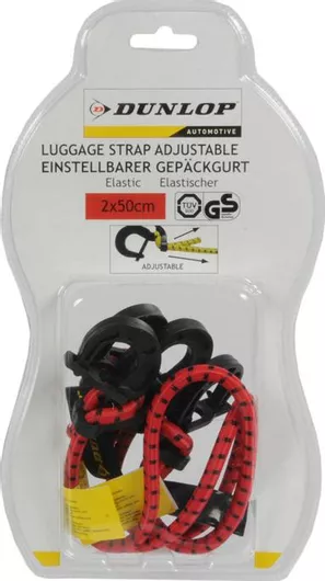 Ιμάντες Αποσκευών Dunlop 41819 Αυτοκινήτου 50cm Κόκκινο 2τμχ