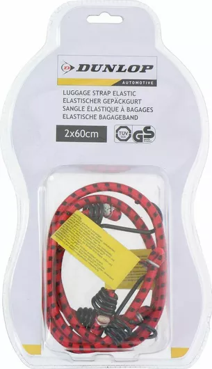 Ιμάντας Αποσκευών Dunlop Αυτοκινήτου 60cm Κόκκινο Κόκκινο