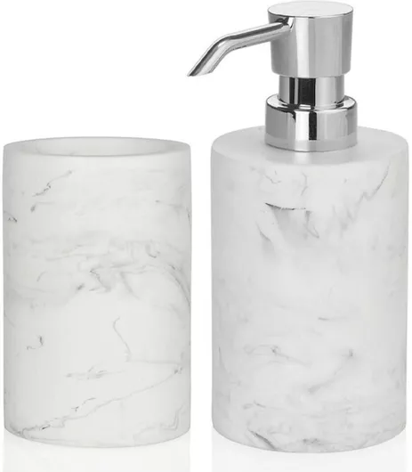 Αξεσουάρ Μπάνιου Σετ Andrea House Inox Ασημί