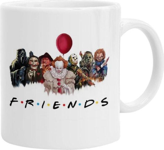 Κούπα koupakoupa Κεραμική Halloween Friends 330ml Λευκό