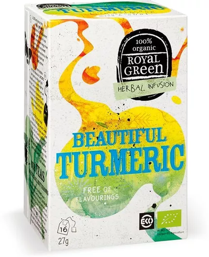 Royal Green Herbal Infusion Beautiful Turmeric 16 Φακελάκια