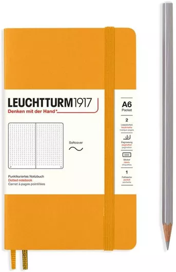 Σημειωματάριο Leuchtturm1917 Jottbook Double Dotted Rising Sun 59 Φύλλων A6 με Τελείες