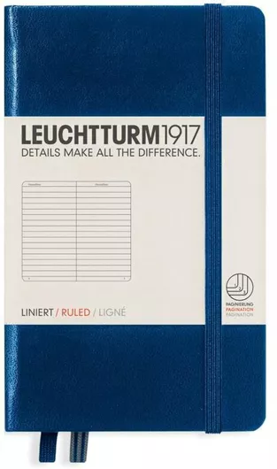 Σημειωματάριο Leuchtturm1917 187 Φύλλων A6 Ριγέ με Λάστιχο