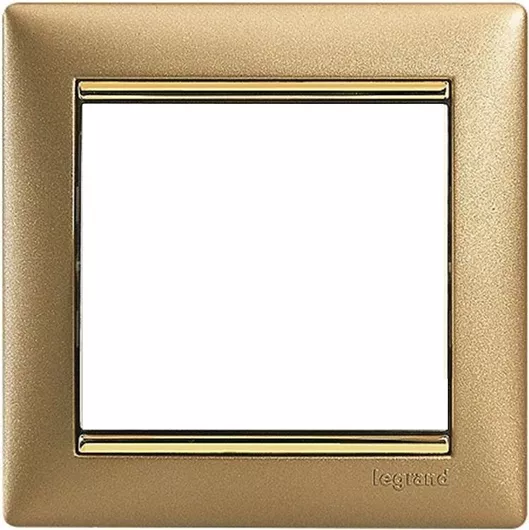 Πλαίσιο Διακόπτη Legrand 770301 Valena 1 Θέσης Κάθετης Τοποθέτησης χρυσό
