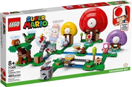 Τουβλάκι Lego Super Mario: Toad's Treasure Hunt για 8+ ετών