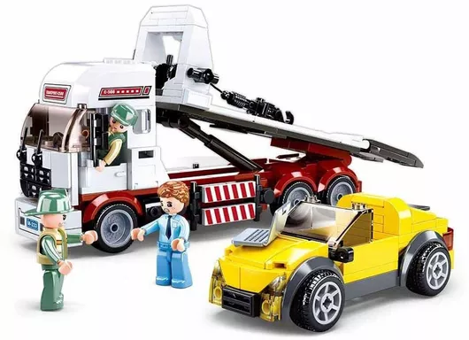 Τουβλάκι Sluban Town Car Trailer για 6+ Ετών 338τμχ