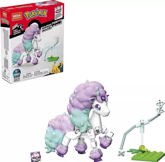 Τουβλάκι Mega Bloks Power Pack Galarian Ponyta για 6+ Ετών 64τμχ