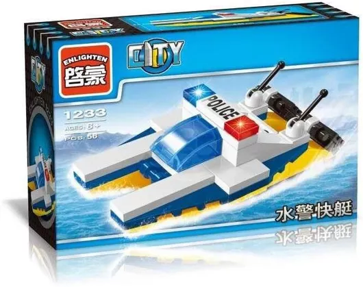Τουβλάκι Enlighten Marine Boat για 6+ Ετών 56τμχ