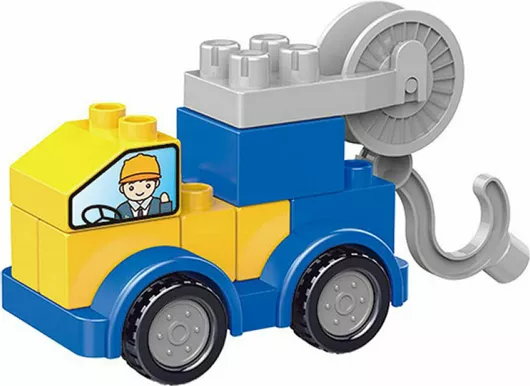 Τουβλάκι Luna Toys Ρυμουλκό για 3+ Ετών 9τμχ